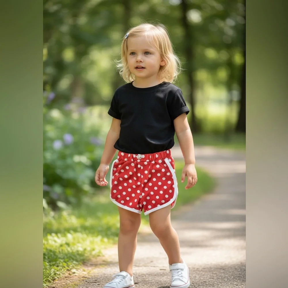 Retro Red and White Polka Dot Diaper Cover